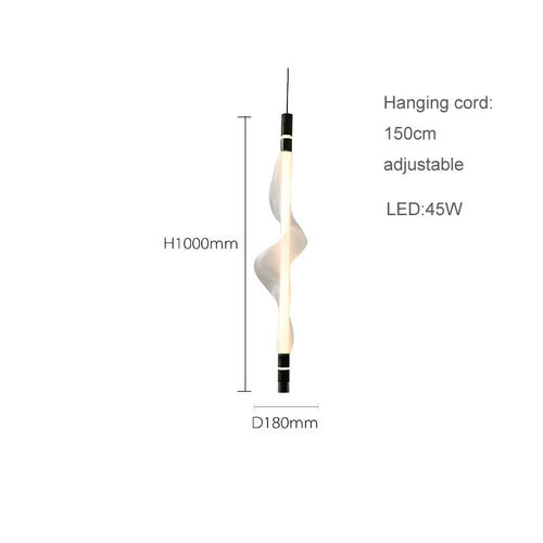 Artistic LED chandelier modern design decorative pendant lighting - vue 13 sur 18