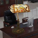 Nordic retro table lamp with stained glass, baroque Mediterranean decor