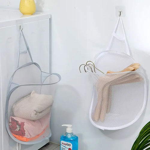 foldable laundry basket for convenient storage and space saving - vue 3 sur 8