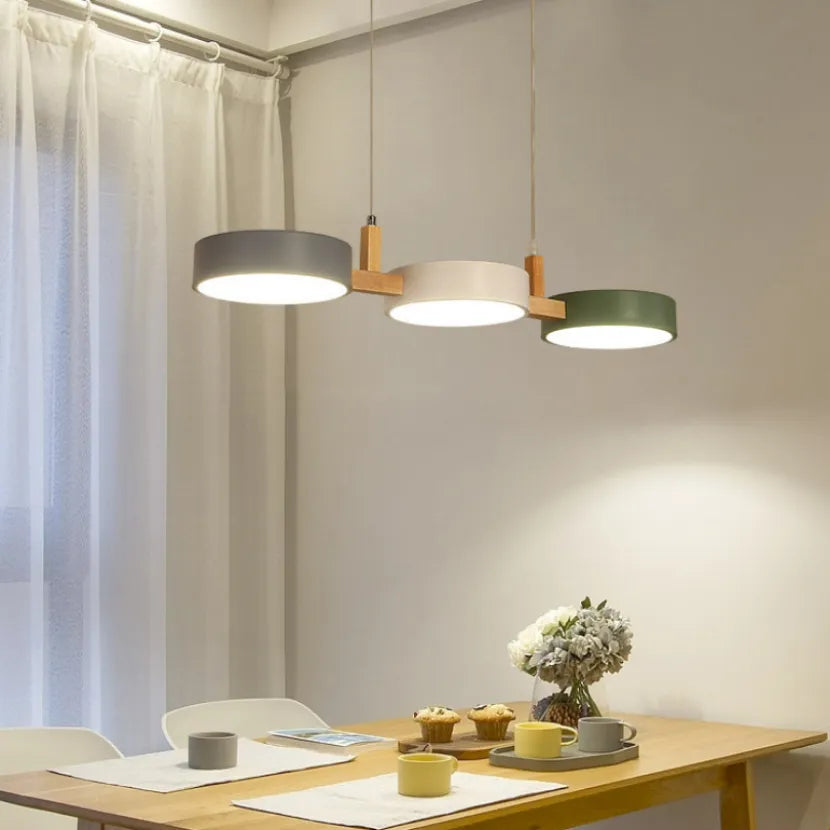 Modern nordic wooden pendant light