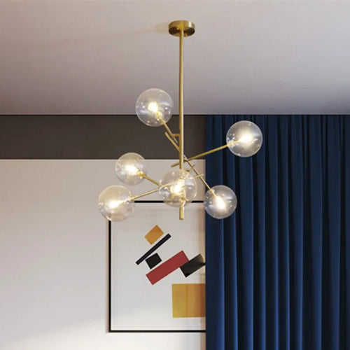 Modern glass pendant light for creative and elegant décor - vue 4 sur 9