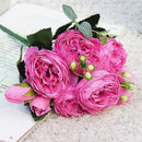 Small artificial flower bouquet for spring decoration and weddings