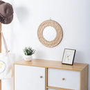 decorative raffia mirrors for elegant wall decoration