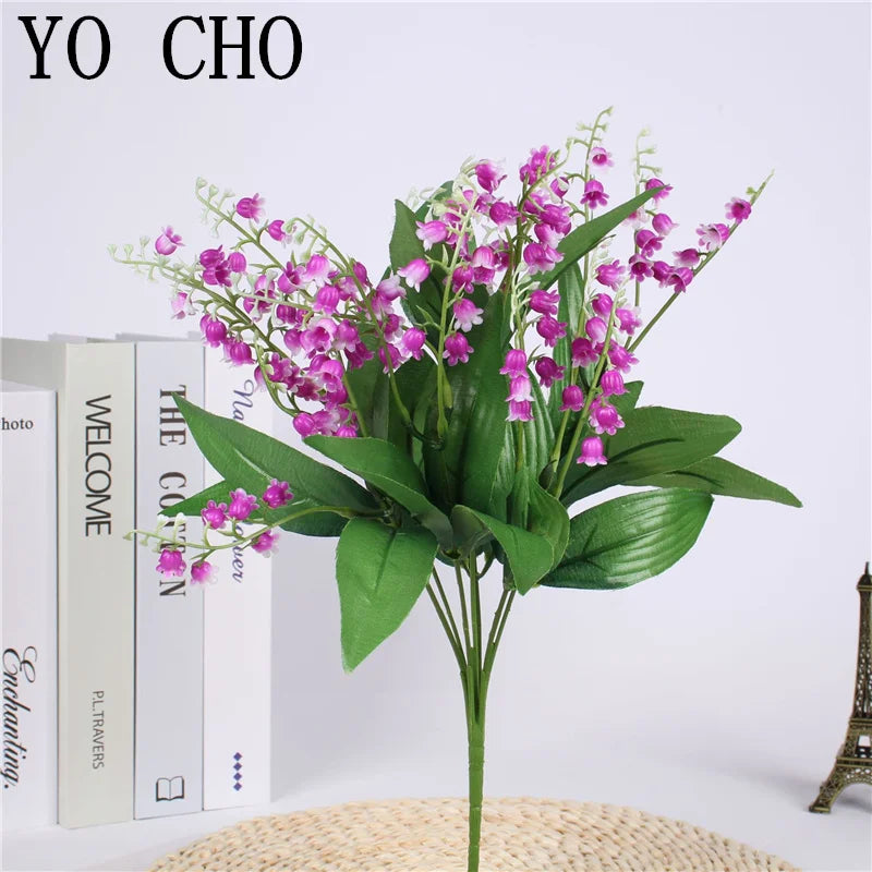 Artificial lily of the valley bouquet for wedding and party decoration