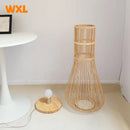 Asian bamboo floor lamp zen rustic decorative