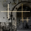 Italian designer tubular LED pendant chandelier