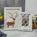 Retro wooden photo frame for desktop decor