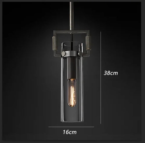 suspension en verre rétro américain style luxe décoratif - vue 9 sur 18