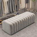 Nordic velvet bench soft and elegant footrest