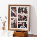 Solid wood display stand for decorative wedding photo frames