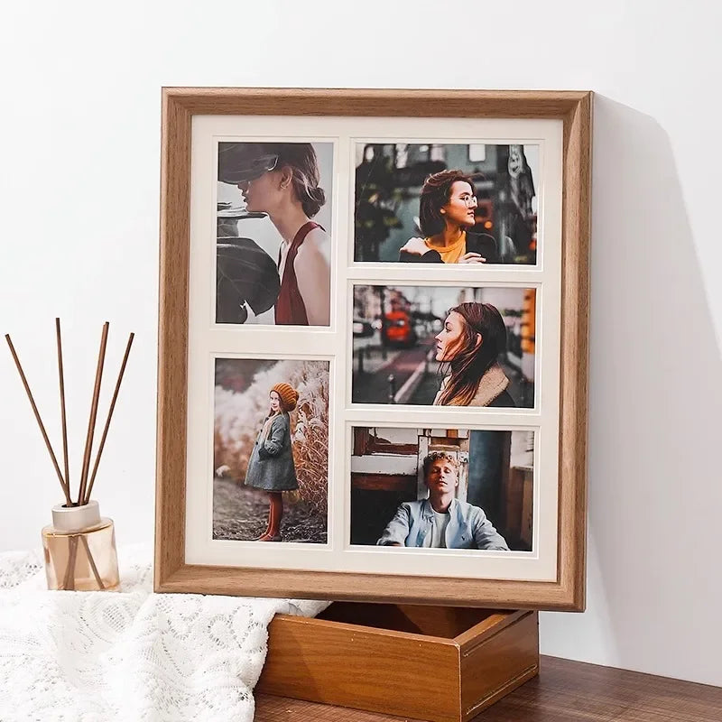 Solid wood display stand for decorative wedding photo frames - vue 3 sur 10