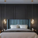 Modern wavy glass geometric chandelier for interior decor