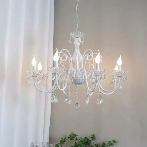 Romantic crystal chandelier for modern children's room - vue 4 sur 9