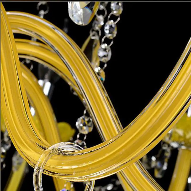 Elegant modern crystal chandelier for weddings - vue 6 sur 13