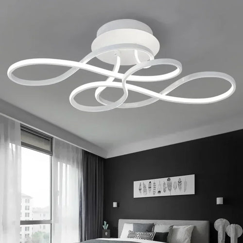 Modern LED ceiling light for elegant, bright interior décor - vue 3 sur 12