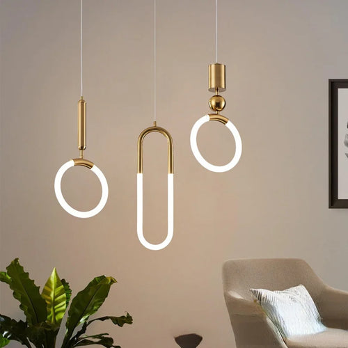 Modern nordic waterproof decorative LED pendant light - vue 3 sur 18