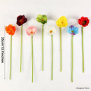 Artificial poppy flower for wedding and interior decoration