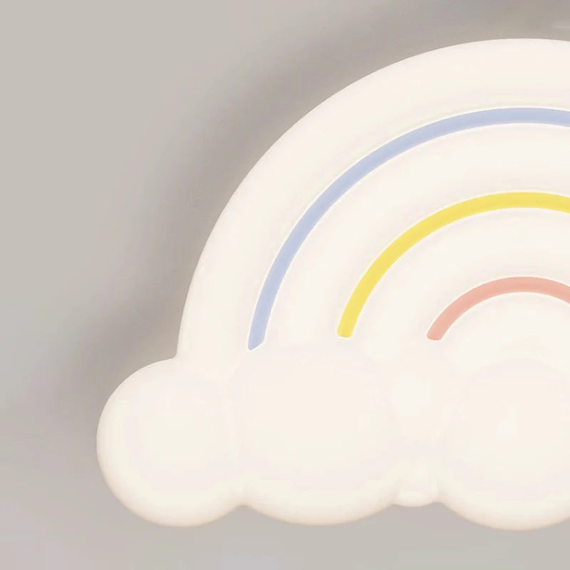 Rainbow cloud ceiling light for children's room modern decor - vue 6 sur 10