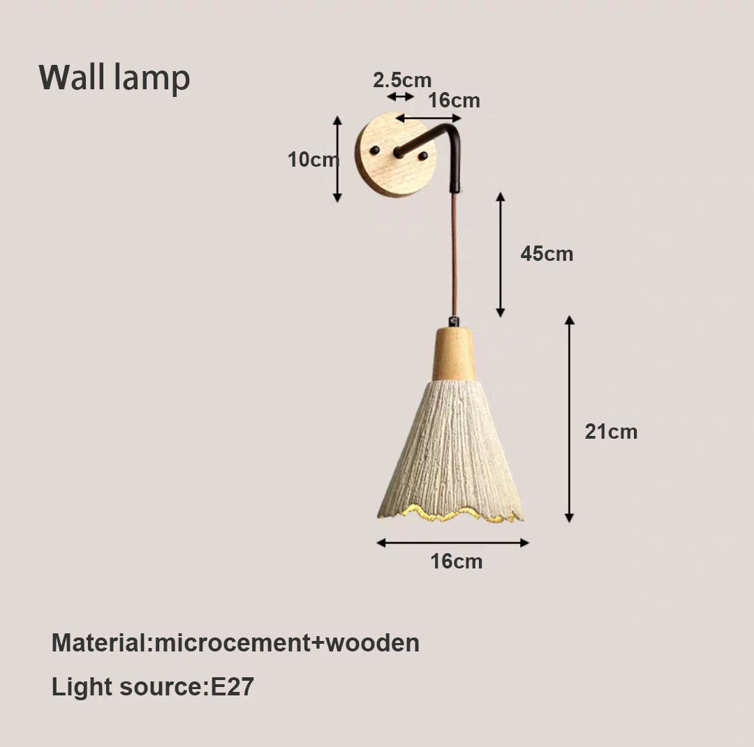 Retro cement chandelier for living room and restaurant - vue 8 sur 8