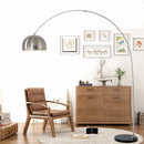 Nordic marble folding arc rotary silver floor lamp for living room and bedroom