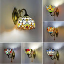 Mediterranean glass wall light vintage style LED lighting