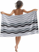 Beach towel with abstract wave pattern Moroccan style