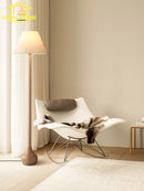 Japanese wabi sabi solid wood decorative floor lamp zen art LED