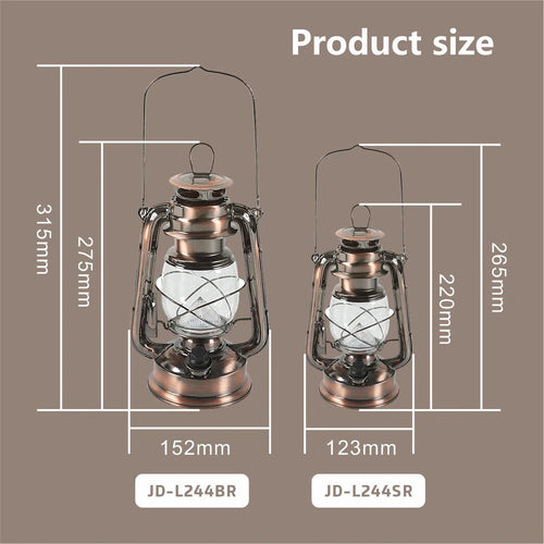 Portable retro rechargeable atmosphere lamp for camping and parties - vue 7 sur 6