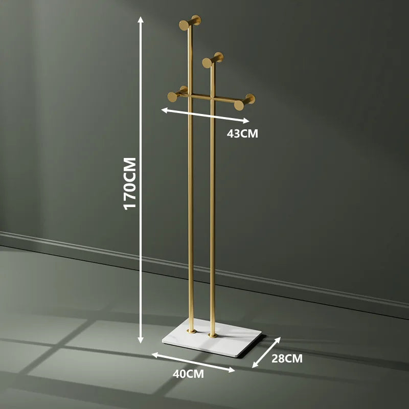 wrought iron clothes rack for an elegant and modern decoration