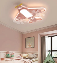 Nordic LED airplane ceiling light for modern children's room
