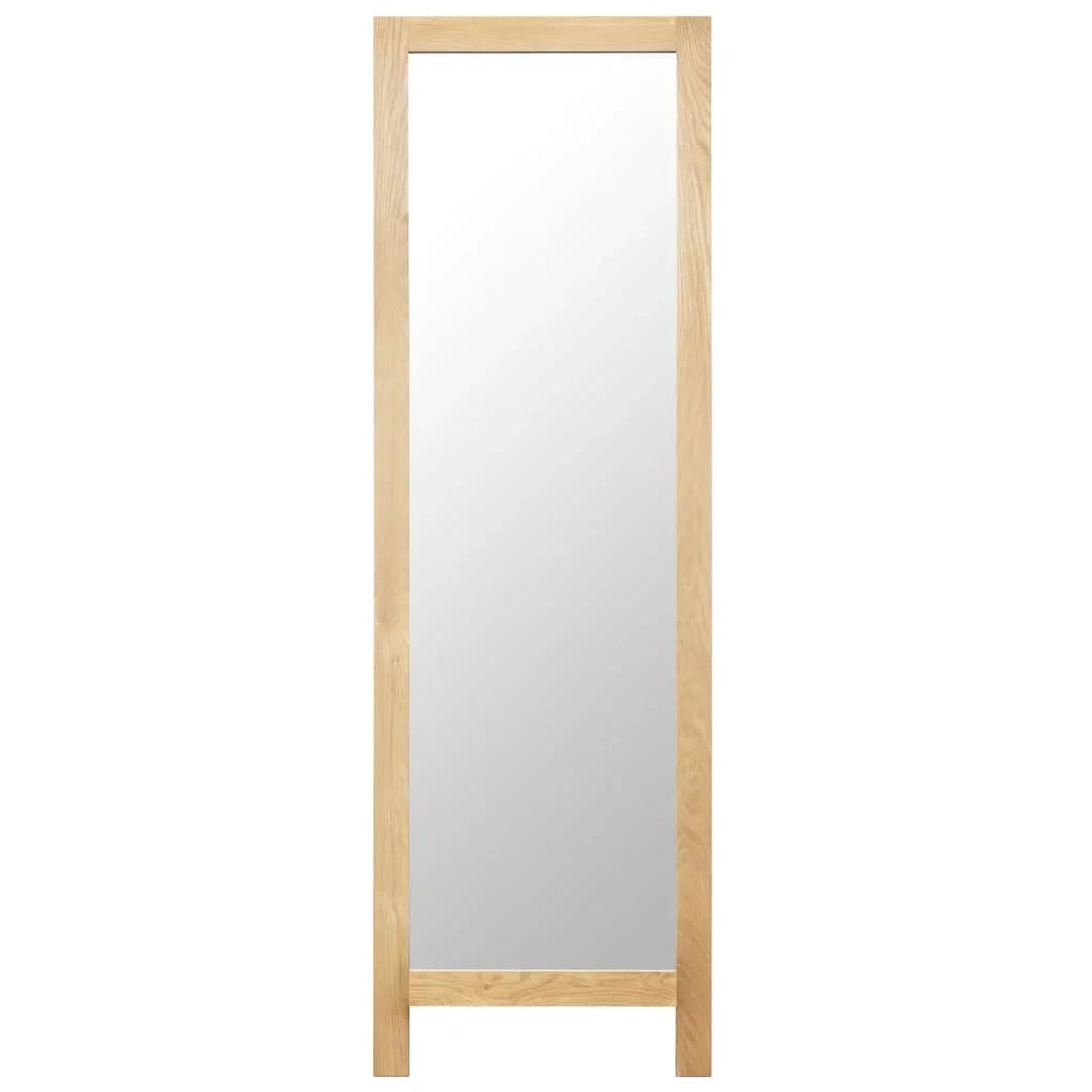 Floor mirror 48x46,5x150 cm solid oak wood home decoration wall decal living room decoration