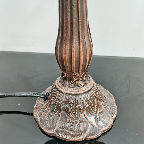 Antique enamelled alloy dragonfly bedside lamp Mediterranean decoration - vue 6 sur 8