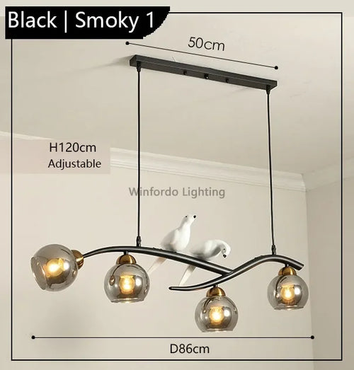 Modern Scandinavian bird pendant light decorative winfordo - vue 9 sur 18