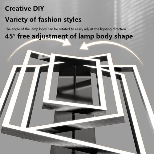 Industrial style LED chandelier for modern interior decoration - vue 6 sur 12