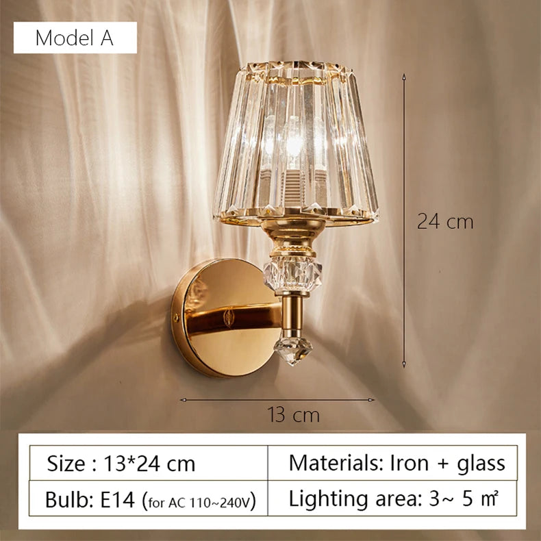 Elegant nordic design modern glass wall light for interior decor - vue 12 sur 15
