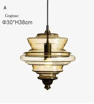 Vintage industrial glass pendant light for artistic lighting - vue 11 sur 15