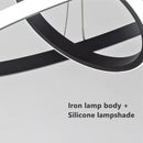 Modern circular designer pendant chandelier for elegant interiors