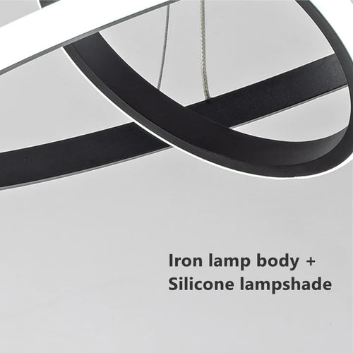 Modern circular designer pendant chandelier for elegant interiors - vue 7 sur 20