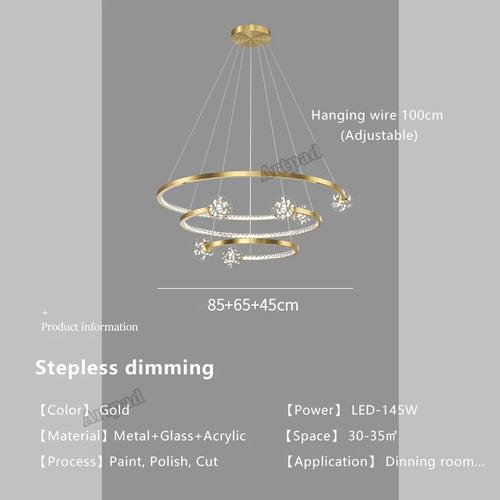 Luxury glass pendant light for elegant interiors - vue 10 sur 12