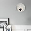 Modern decorative resin moon LED wall light