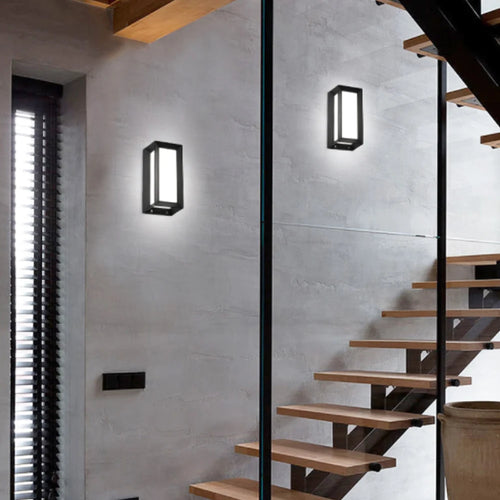 Waterproof LED wall light for outdoor garden patio - vue 6 sur 7