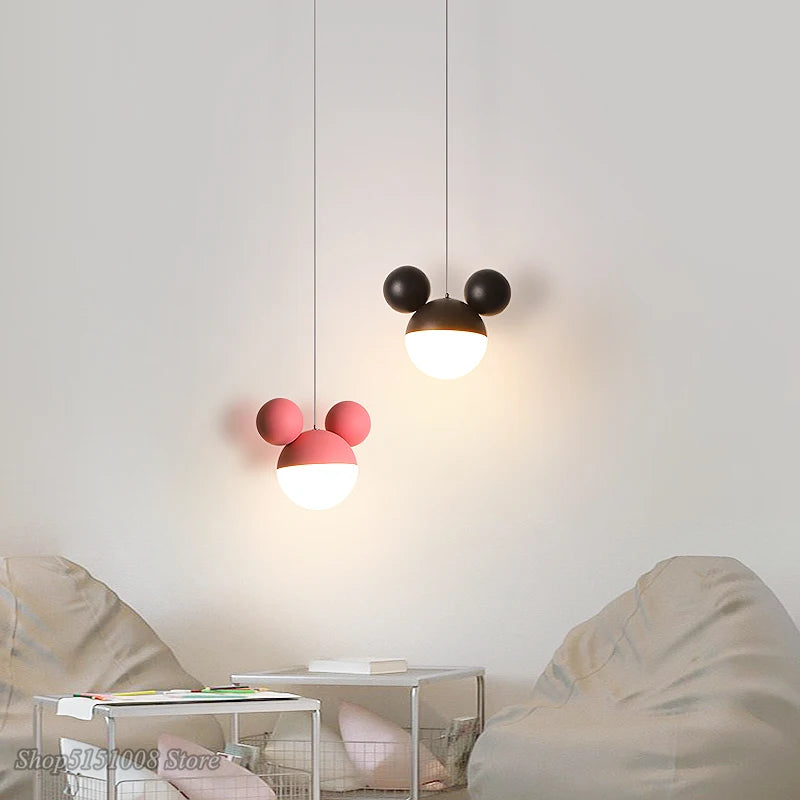 Mickey LED pendant lamp for children's eye care - vue 4 sur 8