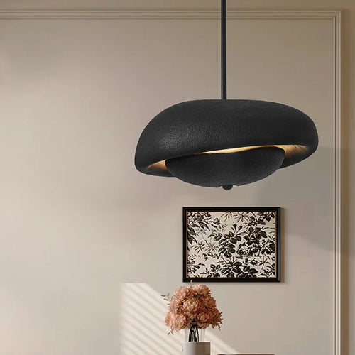Modern wabi-sabi chandelier for creative and eco-friendly decor - vue 3 sur 8