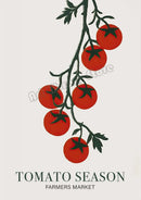 Vintage Italian poster mediterranean landscape and gastronomy