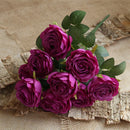 10 artificial flower heads for wedding and festival decoration