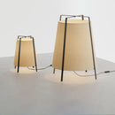 Elegant modern retro Japanese fabric floor lamp