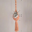 macrame wall hanger for air plants bohemian style