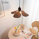Vintage woven fabric chandelier Japanese style for artistic lighting