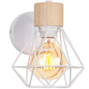 Vintage loft style wooden wall light modern indoor lighting