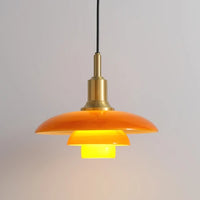 Danish designer glass pendant light for modern interiors